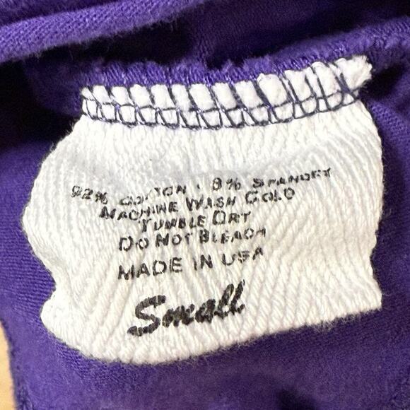 Y2K Ketch the Spirit TCU Game Day Mini Babydoll Dress Womens Purple White Small - Picture 4 of 10
